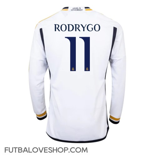 Dres Real Madrid Rodrygo Goes #11 Domáci 2023-24 Dlhy Rukáv